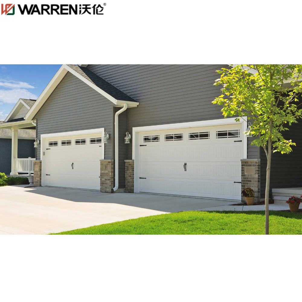 Warren 20x7 Fold Up Glass Garage Doors Black Garage Door With Side