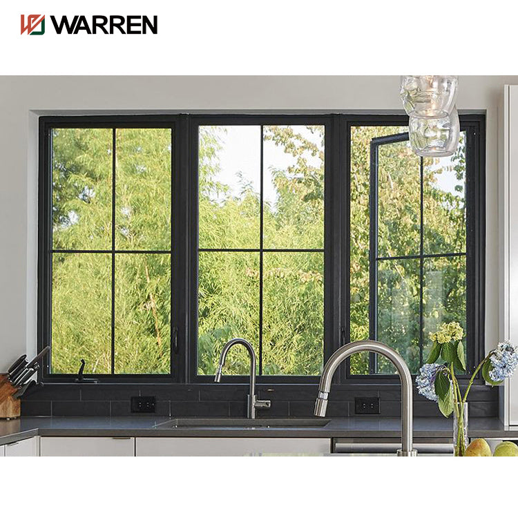 Warren Modern Window Grill Design Aluminum Sliding Double Tempered