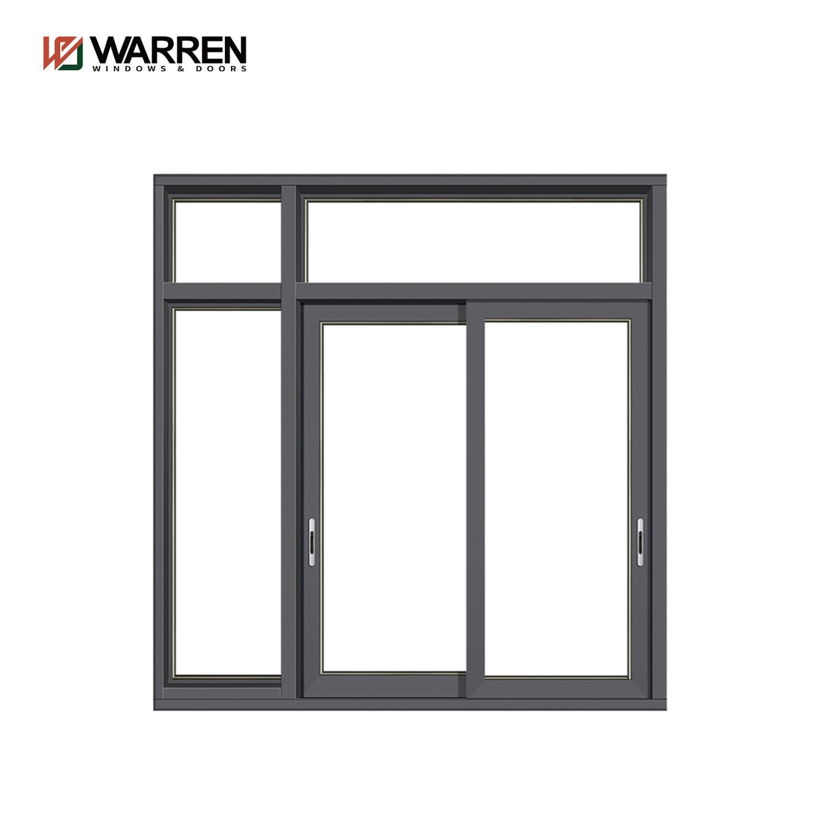 Warren fashion 30x67 sliding window with aluminum frame and clear temp ...